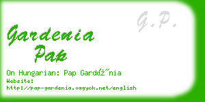 gardenia pap business card